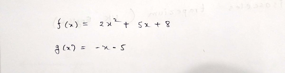 Algebra homework question answer, step 1, image 1